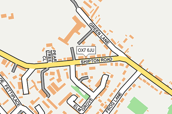 OX7 6JU map - OS OpenMap – Local (Ordnance Survey)