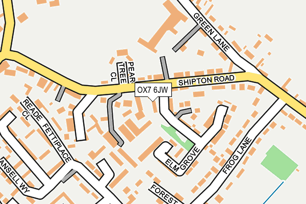 OX7 6JW map - OS OpenMap – Local (Ordnance Survey)