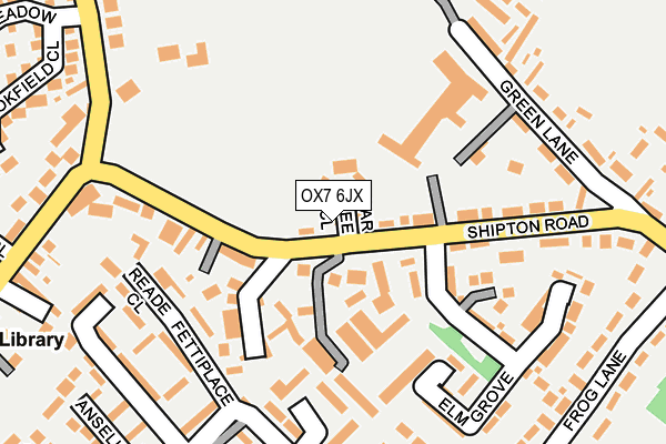 OX7 6JX map - OS OpenMap – Local (Ordnance Survey)