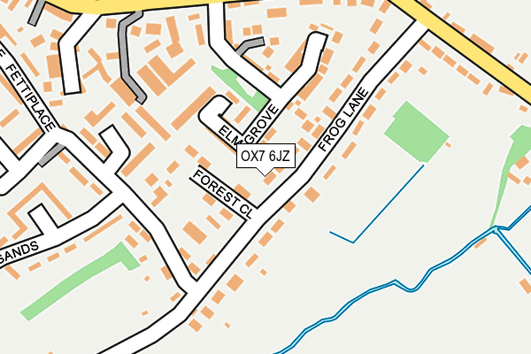 OX7 6JZ map - OS OpenMap – Local (Ordnance Survey)