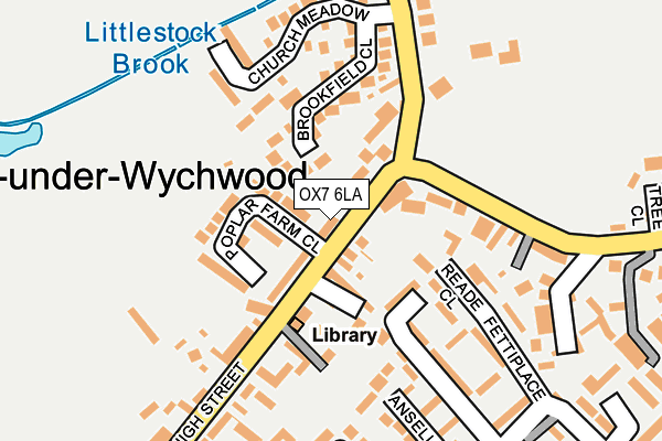 OX7 6LA map - OS OpenMap – Local (Ordnance Survey)