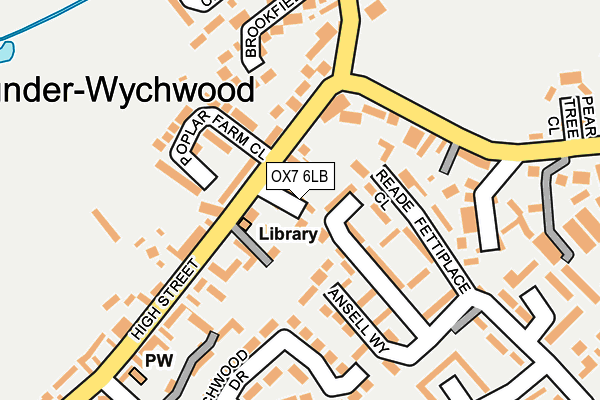 OX7 6LB map - OS OpenMap – Local (Ordnance Survey)