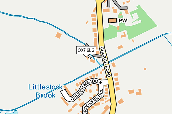 OX7 6LG map - OS OpenMap – Local (Ordnance Survey)