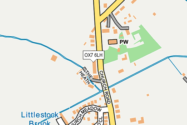 OX7 6LH map - OS OpenMap – Local (Ordnance Survey)