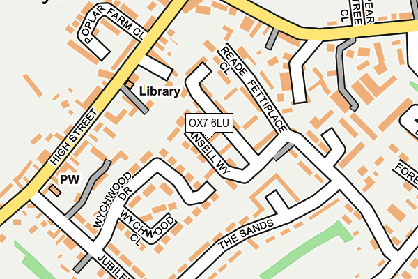 OX7 6LU map - OS OpenMap – Local (Ordnance Survey)