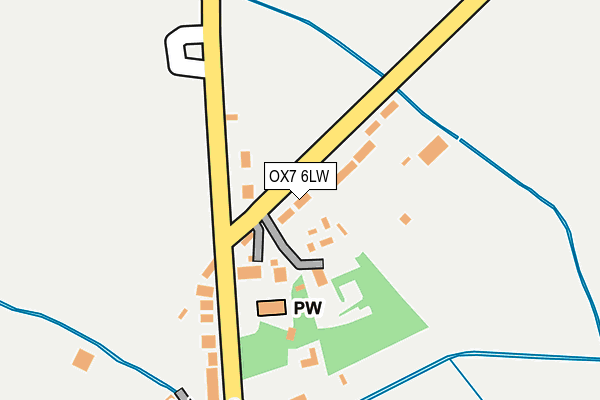 OX7 6LW map - OS OpenMap – Local (Ordnance Survey)