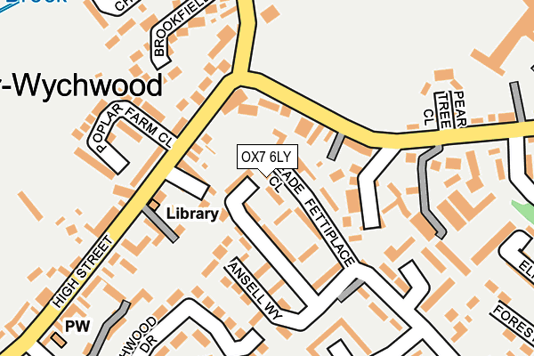 OX7 6LY map - OS OpenMap – Local (Ordnance Survey)