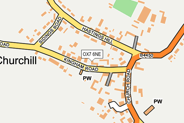 OX7 6NE map - OS OpenMap – Local (Ordnance Survey)