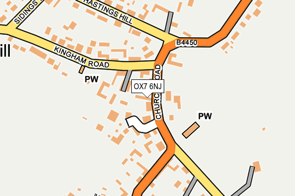 OX7 6NJ map - OS OpenMap – Local (Ordnance Survey)