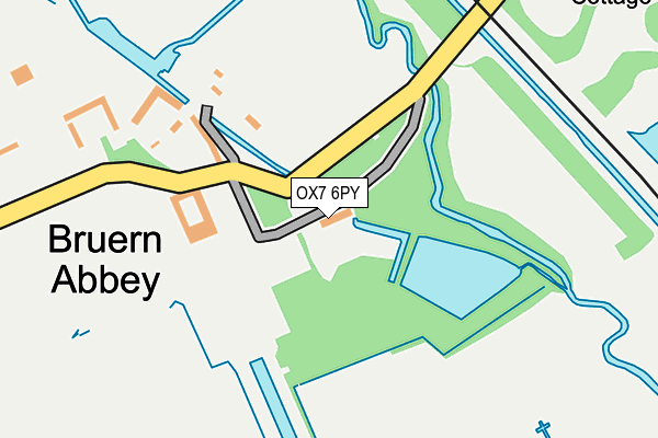 OX7 6PY map - OS OpenMap – Local (Ordnance Survey)