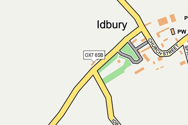 OX7 6SB map - OS OpenMap – Local (Ordnance Survey)