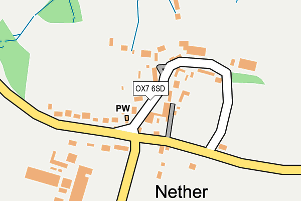 OX7 6SD map - OS OpenMap – Local (Ordnance Survey)