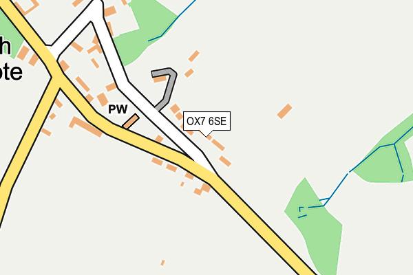 OX7 6SE map - OS OpenMap – Local (Ordnance Survey)