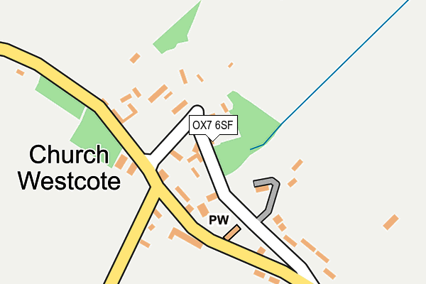 OX7 6SF map - OS OpenMap – Local (Ordnance Survey)