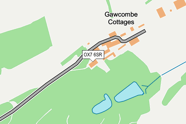 OX7 6SR map - OS OpenMap – Local (Ordnance Survey)