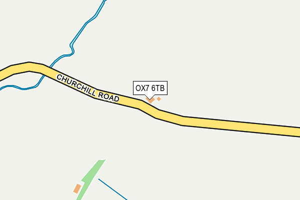 OX7 6TB map - OS OpenMap – Local (Ordnance Survey)