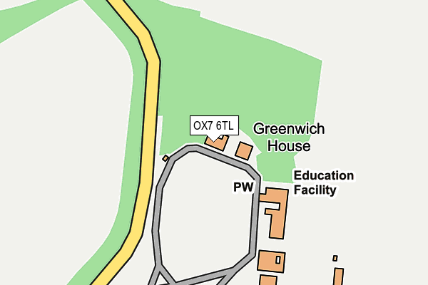 OX7 6TL map - OS OpenMap – Local (Ordnance Survey)