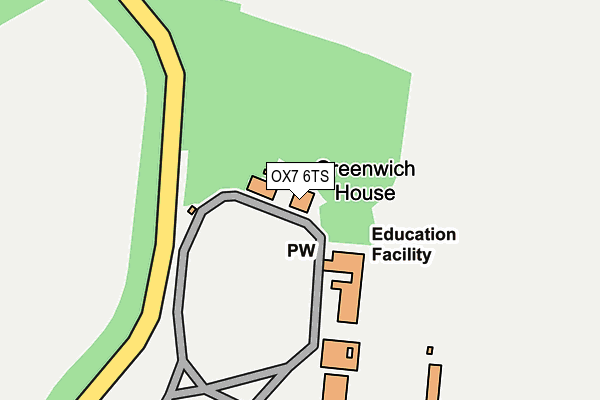 OX7 6TS map - OS OpenMap – Local (Ordnance Survey)