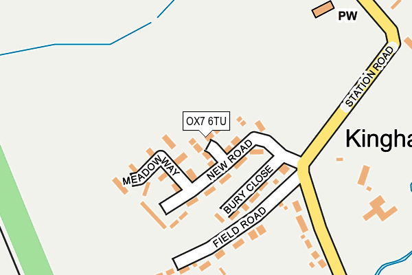 OX7 6TU map - OS OpenMap – Local (Ordnance Survey)