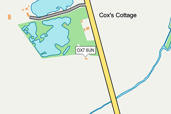 OX7 6UN map - OS OpenMap – Local (Ordnance Survey)