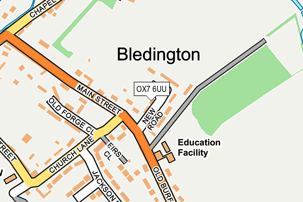OX7 6UU map - OS OpenMap – Local (Ordnance Survey)