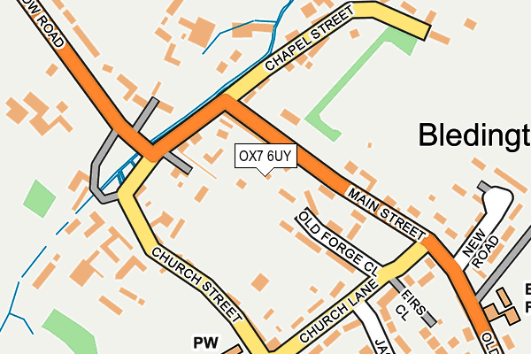 OX7 6UY map - OS OpenMap – Local (Ordnance Survey)