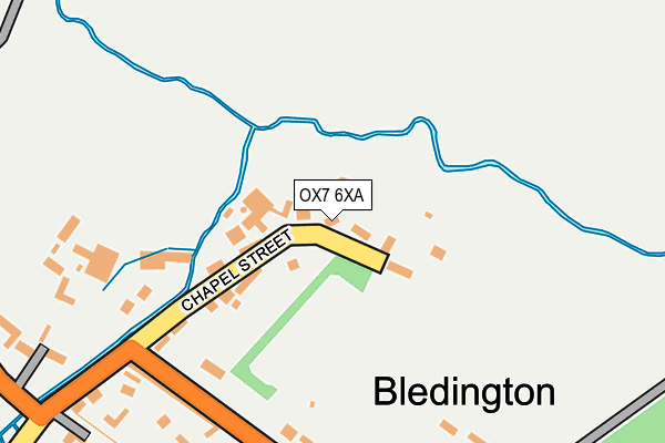 OX7 6XA map - OS OpenMap – Local (Ordnance Survey)