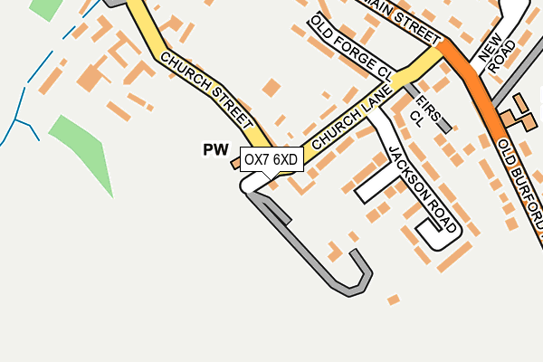 OX7 6XD map - OS OpenMap – Local (Ordnance Survey)