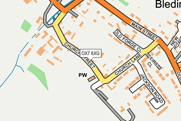 OX7 6XG map - OS OpenMap – Local (Ordnance Survey)
