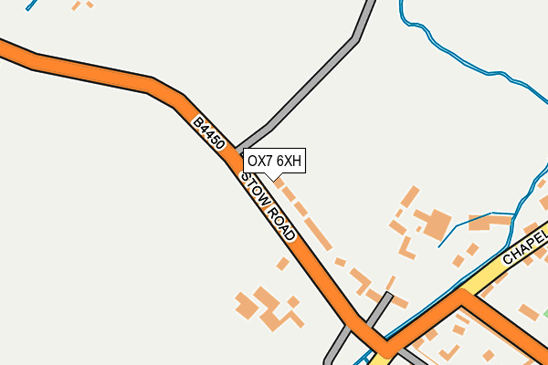 OX7 6XH map - OS OpenMap – Local (Ordnance Survey)