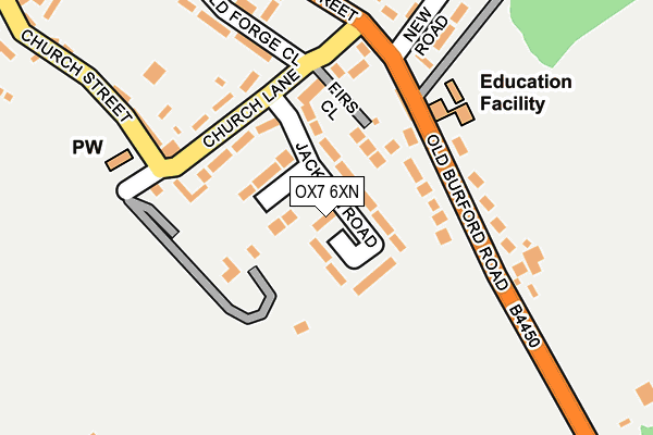 OX7 6XN map - OS OpenMap – Local (Ordnance Survey)