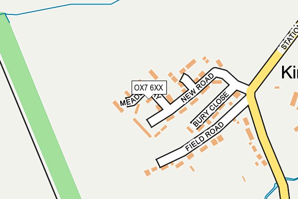 OX7 6XX map - OS OpenMap – Local (Ordnance Survey)
