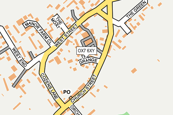 OX7 6XY map - OS OpenMap – Local (Ordnance Survey)