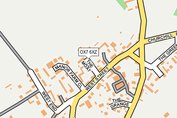OX7 6XZ map - OS OpenMap – Local (Ordnance Survey)