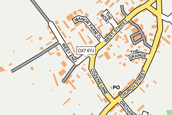 OX7 6YJ map - OS OpenMap – Local (Ordnance Survey)