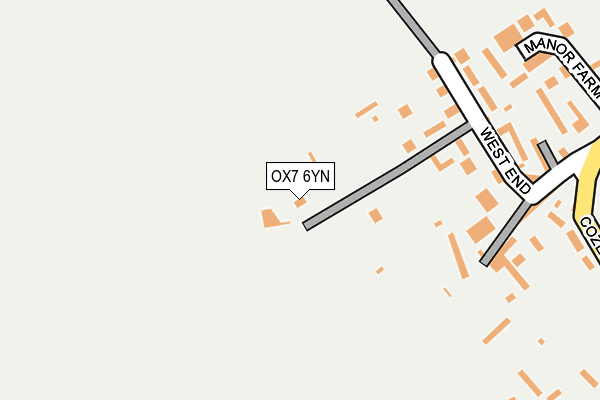 OX7 6YN map - OS OpenMap – Local (Ordnance Survey)