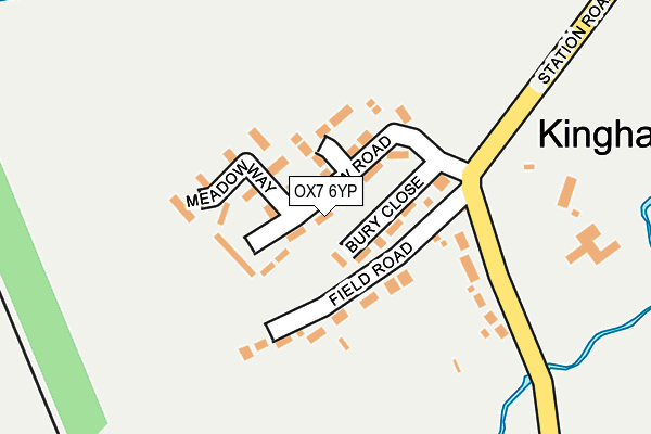 OX7 6YP map - OS OpenMap – Local (Ordnance Survey)