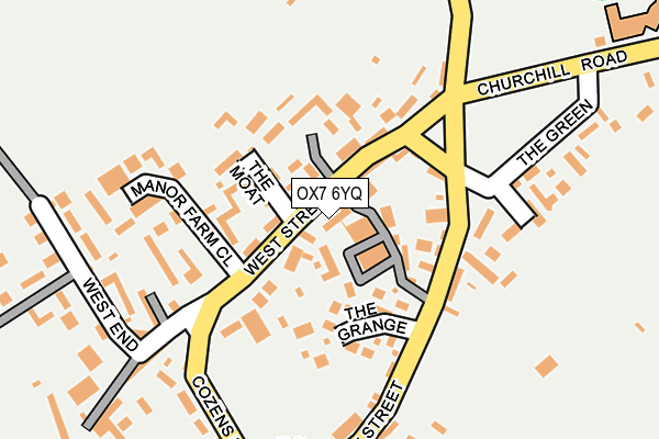 OX7 6YQ map - OS OpenMap – Local (Ordnance Survey)