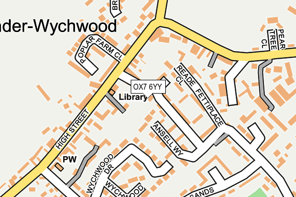 OX7 6YY map - OS OpenMap – Local (Ordnance Survey)