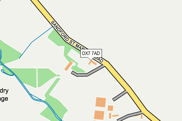 OX7 7AD map - OS OpenMap – Local (Ordnance Survey)