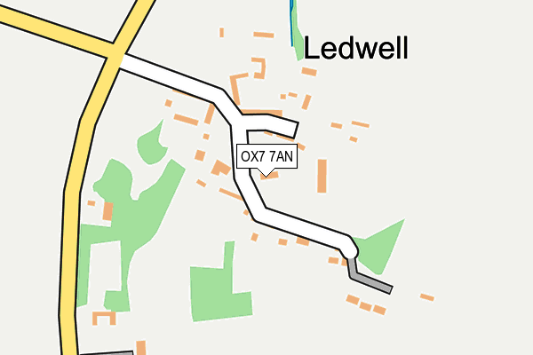 OX7 7AN map - OS OpenMap – Local (Ordnance Survey)