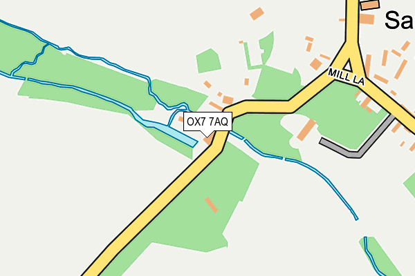 OX7 7AQ map - OS OpenMap – Local (Ordnance Survey)