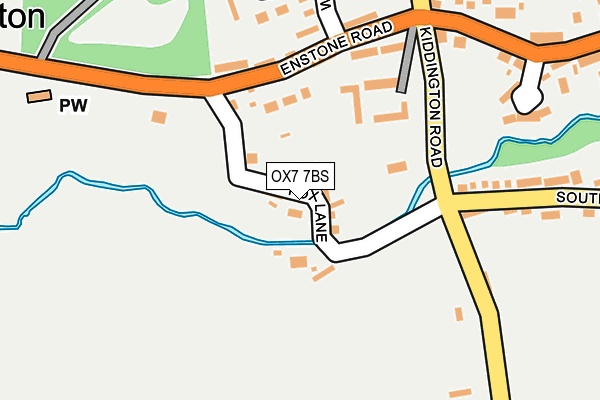 OX7 7BS map - OS OpenMap – Local (Ordnance Survey)