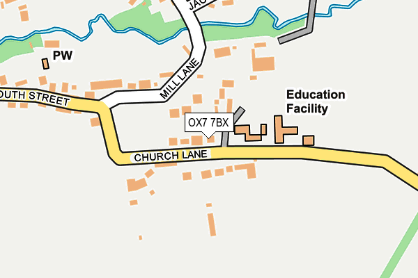 OX7 7BX map - OS OpenMap – Local (Ordnance Survey)