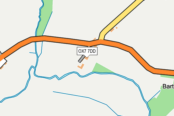 OX7 7DD map - OS OpenMap – Local (Ordnance Survey)