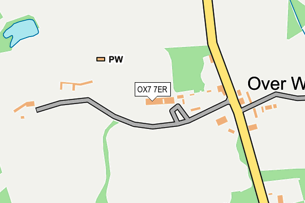 OX7 7ER map - OS OpenMap – Local (Ordnance Survey)