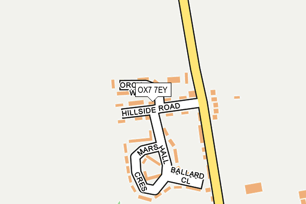 OX7 7EY map - OS OpenMap – Local (Ordnance Survey)