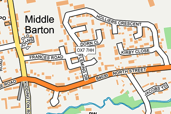 OX7 7HH map - OS OpenMap – Local (Ordnance Survey)