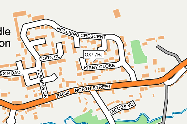 OX7 7HJ map - OS OpenMap – Local (Ordnance Survey)