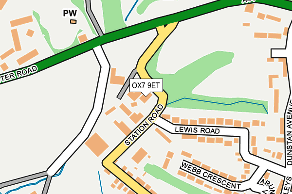OX7 9ET map - OS OpenMap – Local (Ordnance Survey)